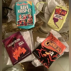 A BUNDLE OF 4 Colorful Novelty Snack-Themed purses from Current Mood’s